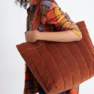 Madewell Quilted Corduroy Transport Tote